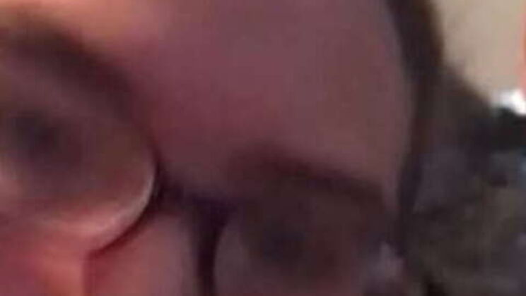 Amateur BBW clerk in glasses yearns for interracial action