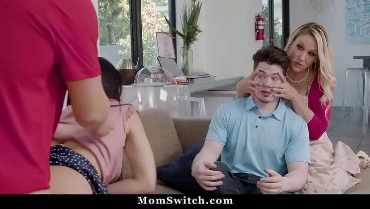 Step-Moms Charley & Crystal Teach Discipline with Naughty Swaps - MomSwitch