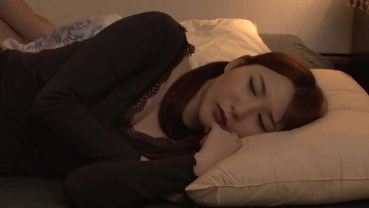 Japanese sis watching bro's AV: crotch betrays her [Part 4]