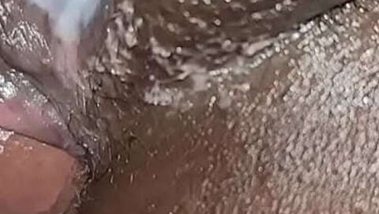 53-Year-Old Ebony Mom's Anal Creampie