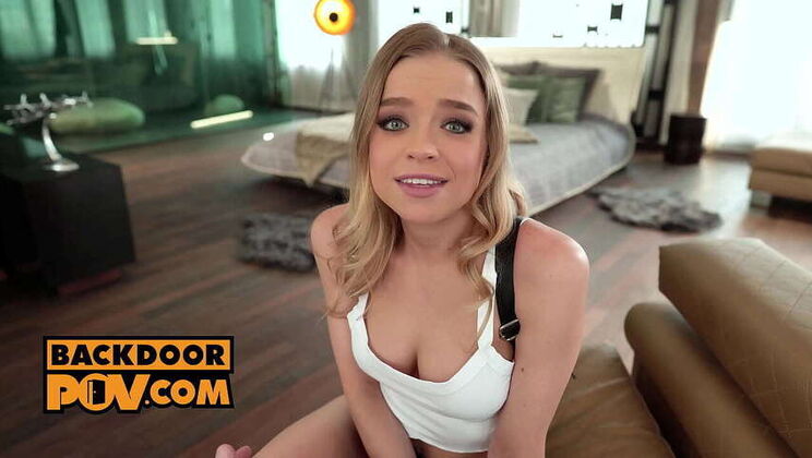 POV Perspective: Babysitter Alexa Flexy in Anal Fucking & Blowjob Scene