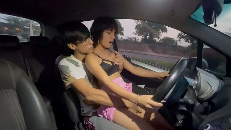 Dirty Driving Lesson with My Hot Stepsister