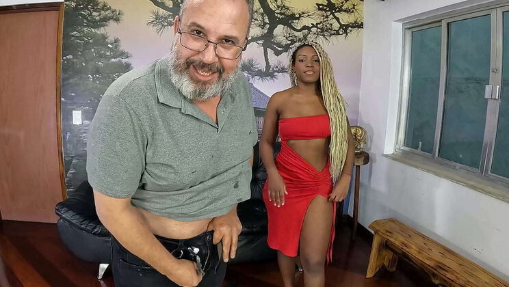 Filling Up Nicoly Carioca's Booty with a Hot Iron