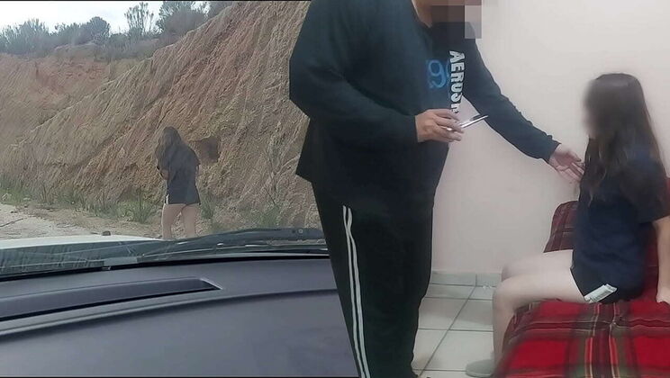 Dirty Old Man Takes Advantage of Young Latina Slut with Big Natural Tits