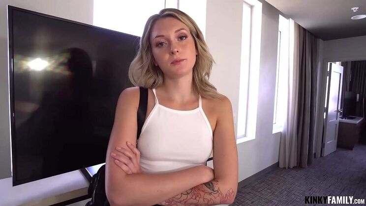 Step-Sister Charlotte Sins Gets Anal on BF's Birthday - Hardcore Family Fuck