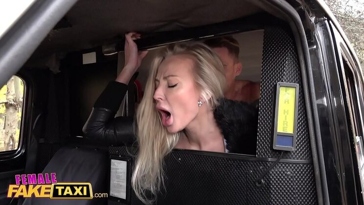Married Man Gets Blown by Busty Blonde Kayla Green in Fake Taxi