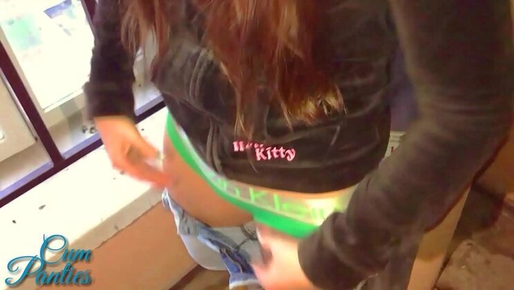 Step Sibling Fun: Cumming in Panties Outdoors with Real Public Sex