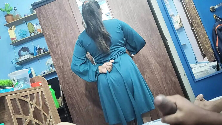 Indian Stepmom Hot Dress Change and Hardcore Fuck with Stepson - Big Boobs, Doggy Style, HD