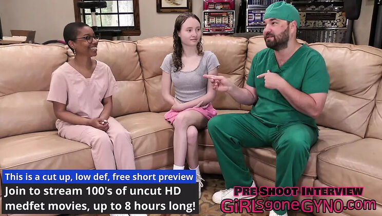 Serena Morgan Loses Virginity at Clinic - Hot Nurse POV Creampie & Fingering