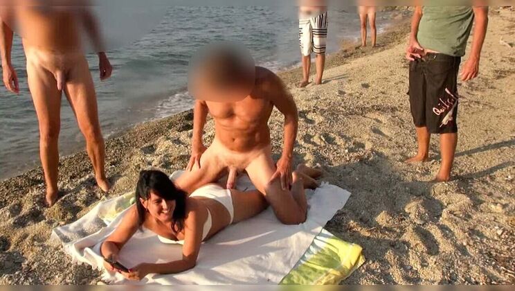 Hot German MILF Alexandra Wett Takes All Holes in Wild Beach Orgy - Public Nudity & Cumshot Fun!