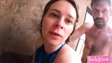 Rough Sauna Sex with Submissive Slut - Big Ass Anal & Slapping