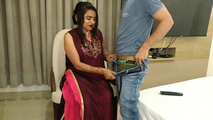 Devar Fucks Lonely Bhabhi Hard in Hotel Room - Rough Desi Sex with Baby Kajal
