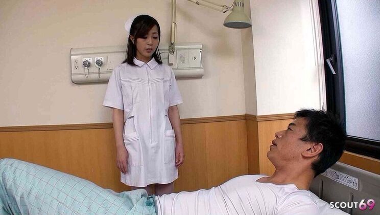 Petite Asian Teen Nurse Seduced by Patient for Rough Creampie Fuck in Uncensored JAV