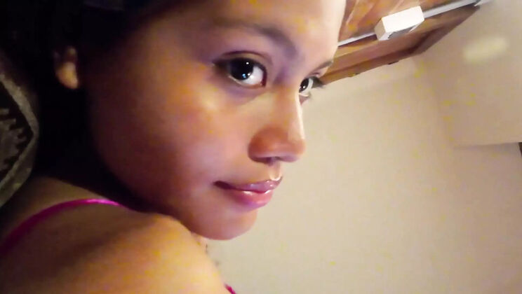 Hot Latina Stepsister Wakes Up in Bed on Vacation for Rough Black Cock Action