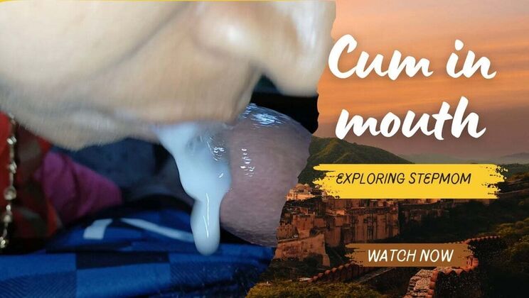 Desi Stepmom Swallows Cum While Husband is Away - Indian Village Taboo