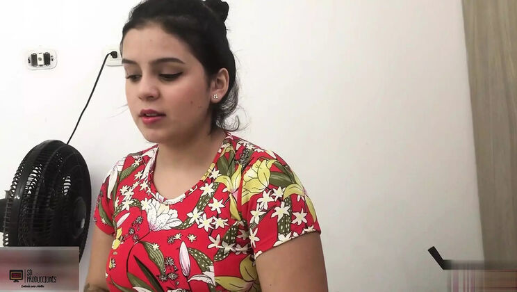 Hot Colombian Stepsister with Big Ass Takes a Fat Cock - Amateur Homemade Sex