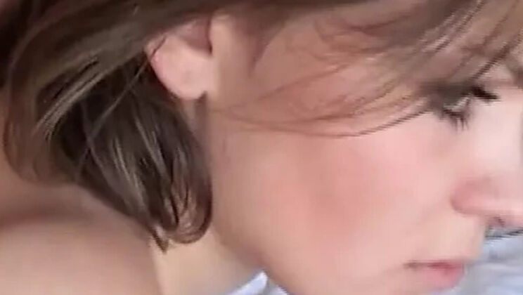 Hot German teen takes a massive facial after rough doggy style fuck