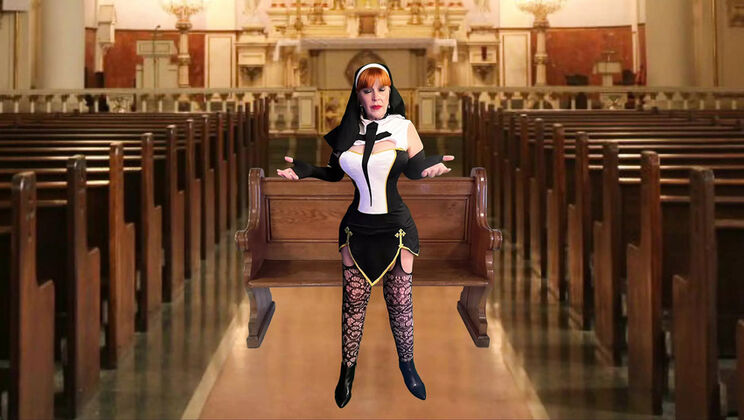 Naughty Nun Mary Carmen Gets Secret Creampie in Homemade Gilf Fuck