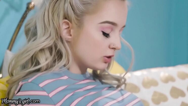 Blonde Teen Lexi Lore Catches Hot Stepmom Serene Siren Fingering Her Wet Pussy - Lesbian Scissoring & Tit Licking