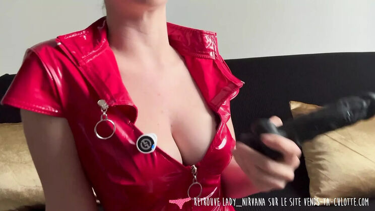 French Mistress Teaches Anal Training With Huge Dildo - Sissy Slave Humiliation