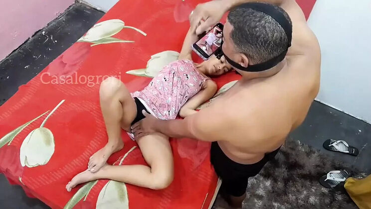 Stepdad Fucks Young Brazilian Teen Doggy Style - Amateur Anal HD