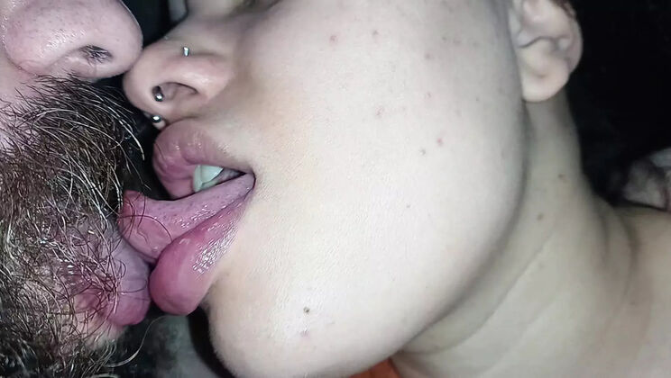 Hot Brazilian Girl Deep Tongue Kissing and Pussy Licking - Close Up HD