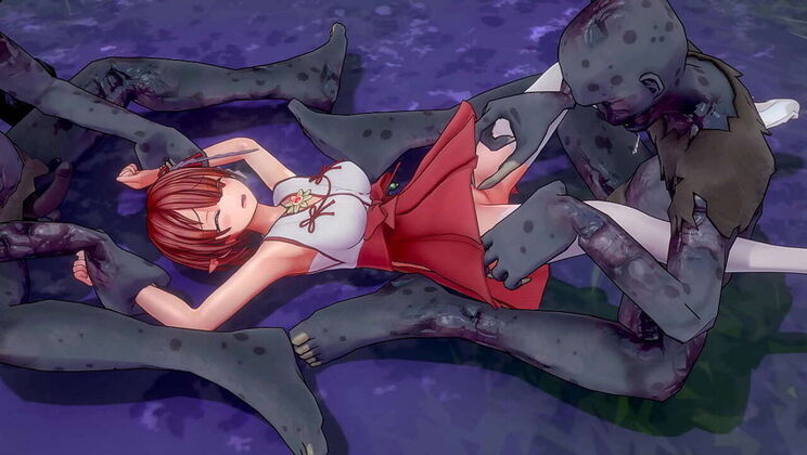 Hot 3D Hentai Game - Knight Ricca Fucks Ghouls & Miria with Merchant [4K 60FPS Uncensored]