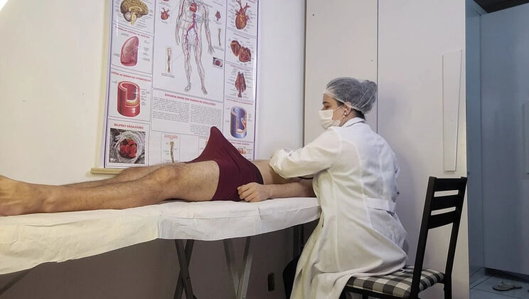 Naughty Nurse Gives Stiff Patient a Happy Ending During Exam - Jennyferpimenta