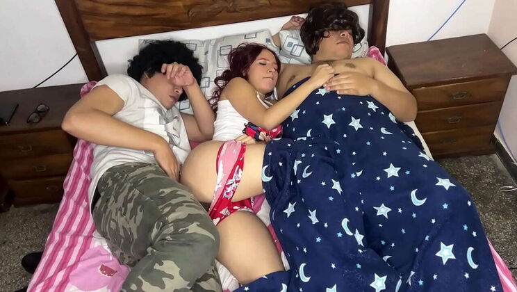 Hot Teen Bibi Gets Anal Fucked by Stepdad Next to Sleeping Girlfriend - NTR Taboo Sex