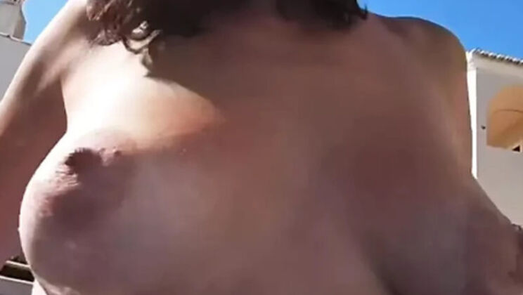 Hot MILF Pikkachu Shows Off Her Big Saggy Tits By The Pool