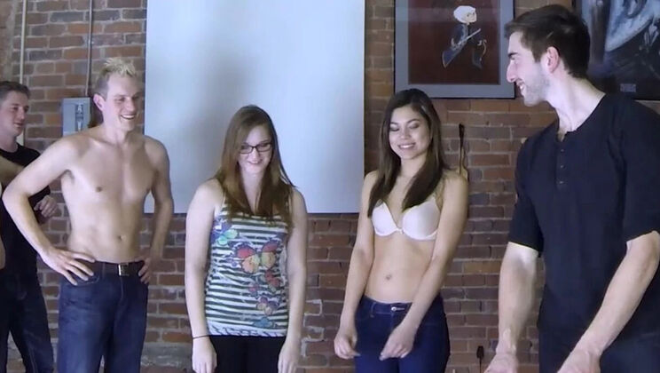 Hot Teen Friends Play Strip Poker - Loser Gets Naked & Fucked!