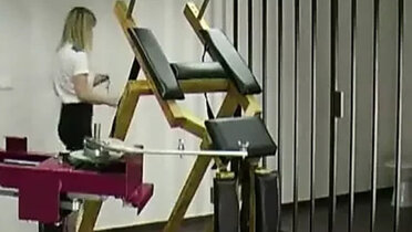 Teen Katiegold Gets Spanked Hard by Machine - Big Ass Whipping Punishment