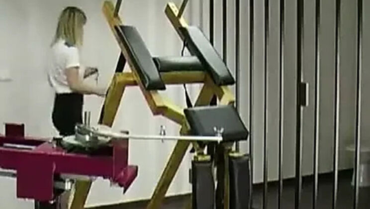 Teen Katiegold Gets Spanked Hard by Machine - Big Ass Whipping Punishment