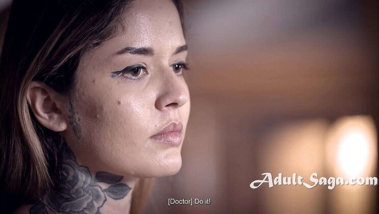 Pervert Doctor Forces Lesbian Patient to Take BBC - Interracial Clinic Fuck