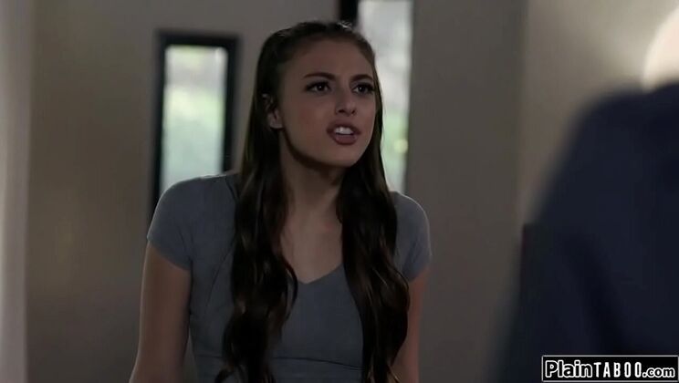 Stepdad Punishes Stepdaughter Gia Derza with Spanking and Rough Anal