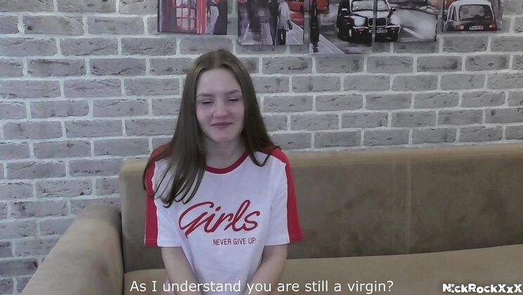 Bamby's First Time: Virgin Teen Loses It to Nick Whitehard - First Kiss, Blowjob & Sex!