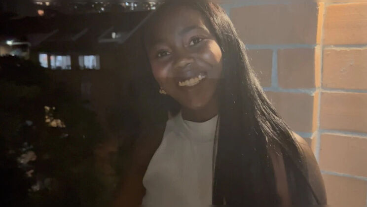 20 Year Old Ebony Teen Takes Big White Cock in Tight Ass - Amateur Anal Creampie