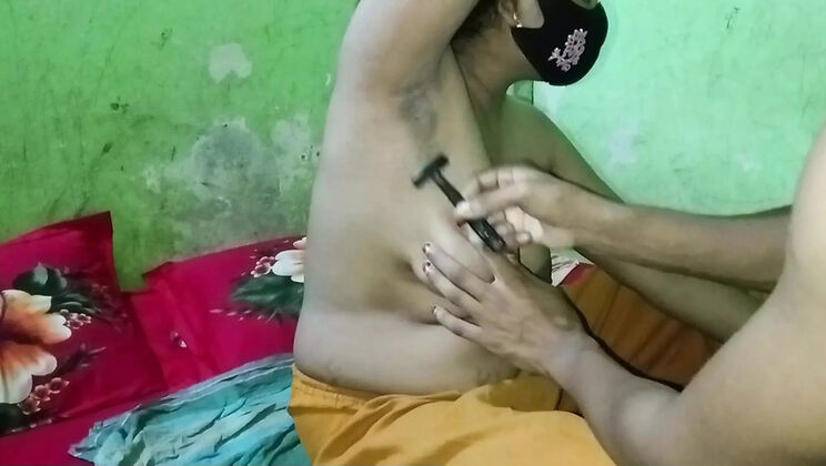 Desi Bhabhi Lets Me Clean Her Armpits - I Milk Her Tight Pussy Instead!