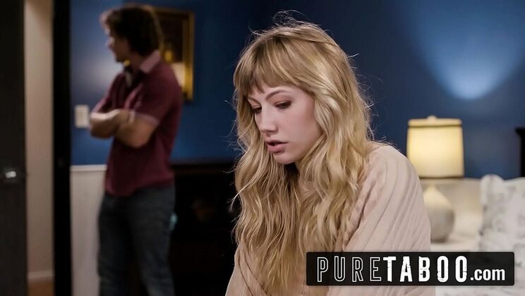 Blonde Teen Ivy Wolfe Fucks Step-Cousin for the First Time - Petite & Tight