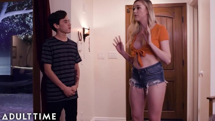 Blonde Teen Step-Sister Caught Masturbating on Cam - Juan & Anny Aurora