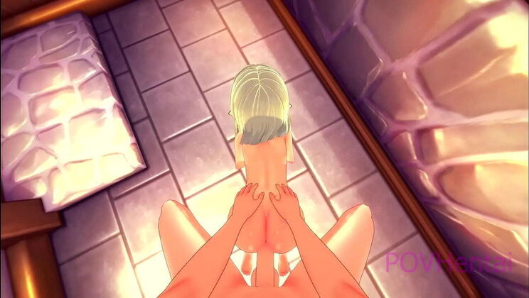 Hot Trap Elf Maid Washes You - 3D Hentai Anime