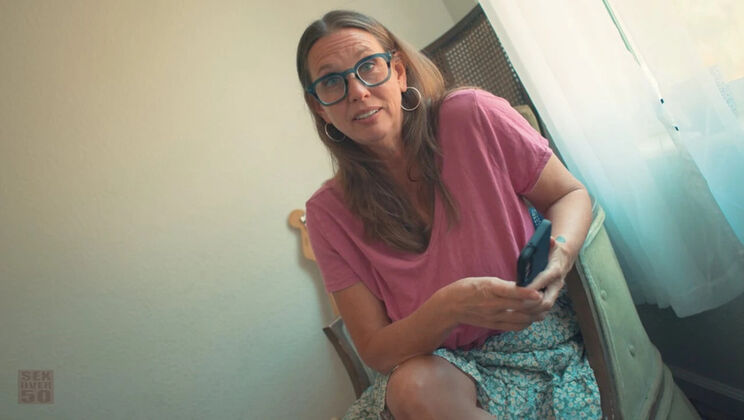 Sexy MILF Autumn J Cooper Fingering Her Wet Pussy & Confronting Step-Son - Homemade 50+ Roleplay