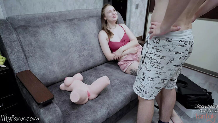 Stacy Starando Dominates Slave in Public - Femdom Facesitting & Foot Worship - Russian Mistress Humiliates Pet