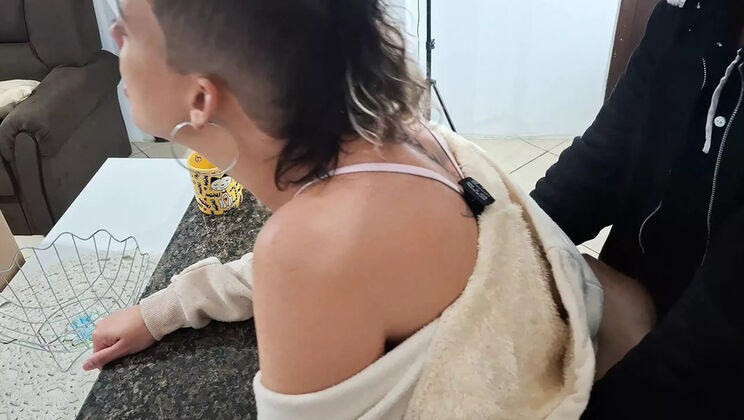 Stepdaughter Gets Surprised by Daddy During Breakfast - Gabi Sweet Fucked Hard in Kitchen