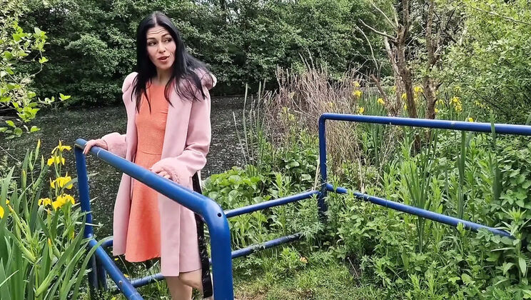 Naked Brunette Nicky Brill Pissing Outdoors - HD Amateur Solo