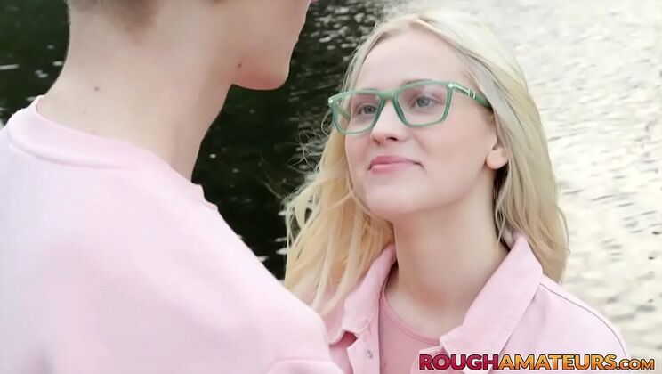 Barely Legal Teen Blonde Takes Big Cock Deep in Hardcore Doggystyle