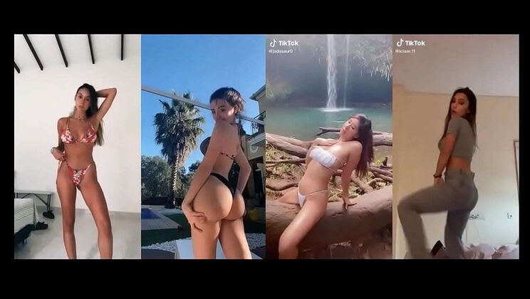 Cock Hero PMV: Hot Blonde & Brunette Babes Twerking & Stripping Challenge