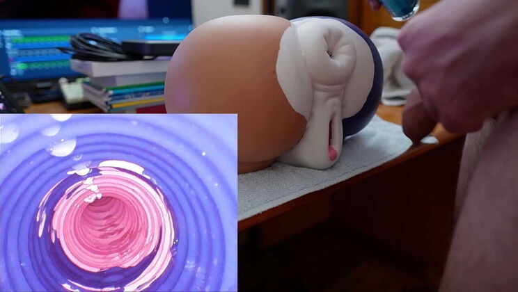 Meow Skulls Lifesized BIG Toy Fuck - Hairy Teen Masturbates with Custom Colors