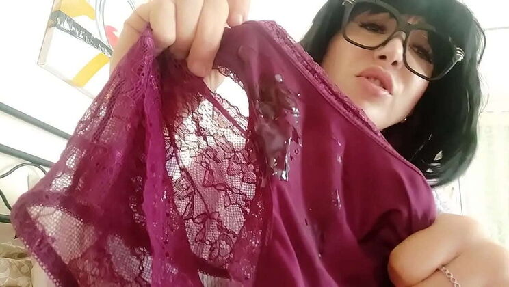 Stepson Fucks MILF Chantal Channel - Cum in Mom's Panties Punishment