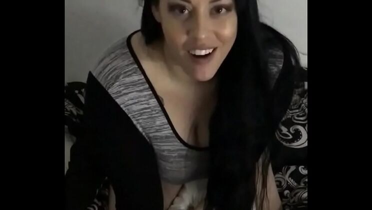 Thick Latina MILF rides dildo cowgirl and squirts on pillow